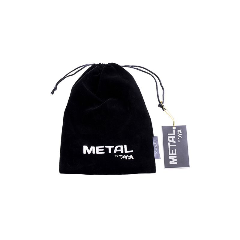 Silver Metal Anal Plug Small w White Tail