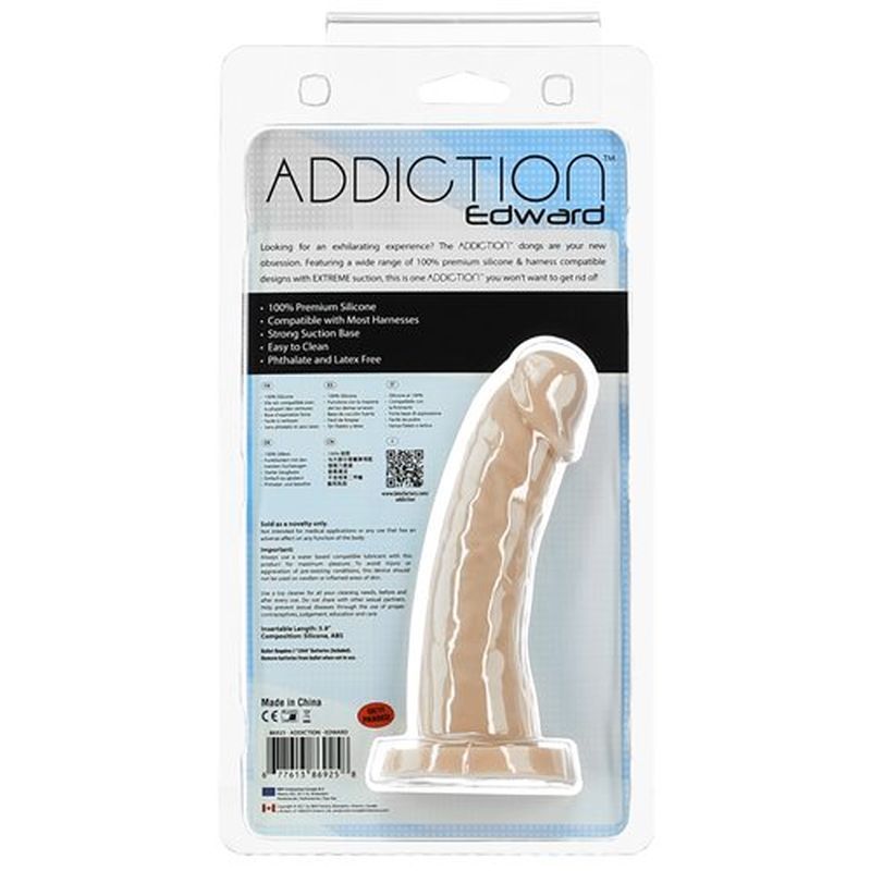 Edward 6in Silicone Dong Beige