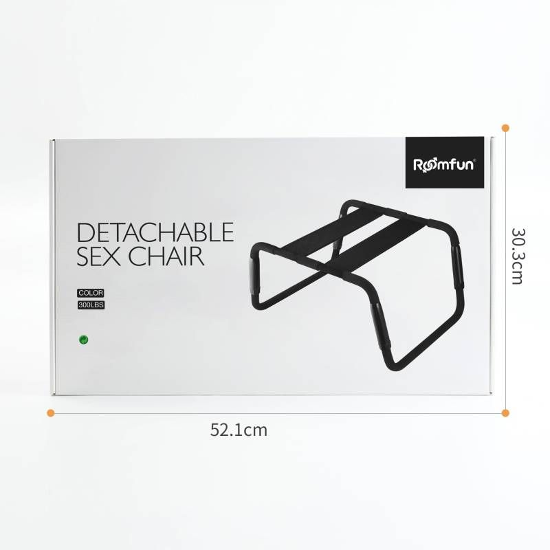 Sex Chair Adjustable Height Black PU Seat