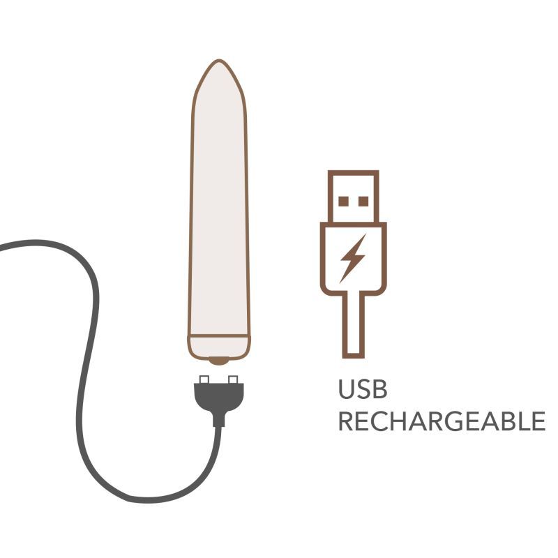 Golden Rose Rechargeable Bullet - bullet vibrator