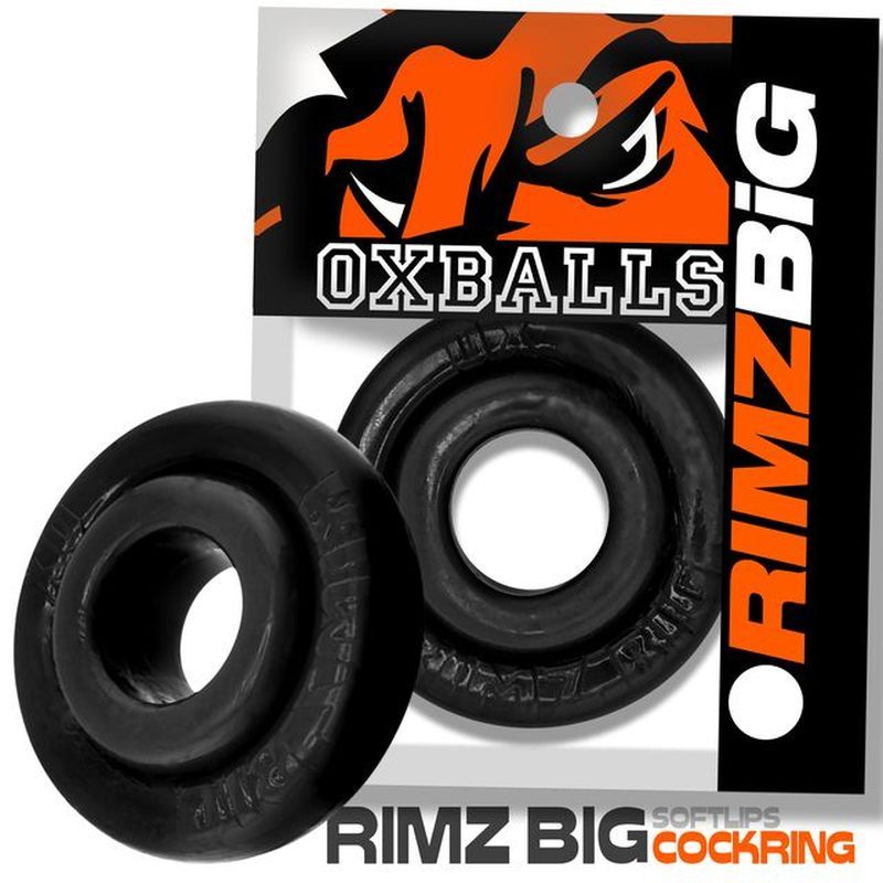 Rimz BIG Cock Ring Black - Adult Toys