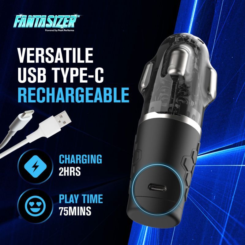 Hypershaker Automatic App Controlled LCD Masturbator Blue