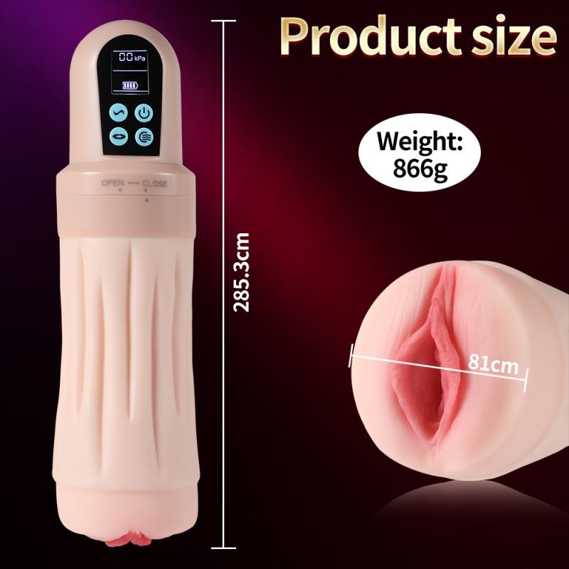 Suctroker Dual Density Vibrating Sucking Vaginal Masturbator V3