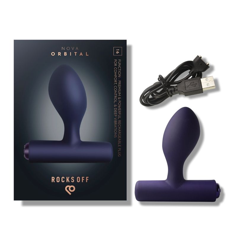 Nova Orbital Butt Plug Vibrator Blue