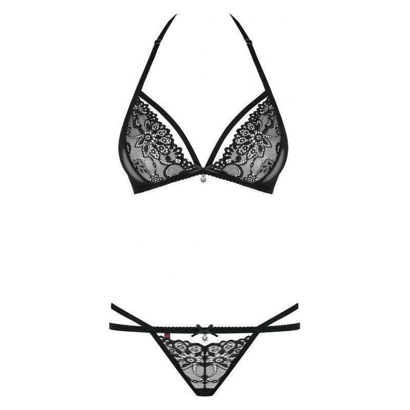 2 Pc Set 838 Black - Lingerie