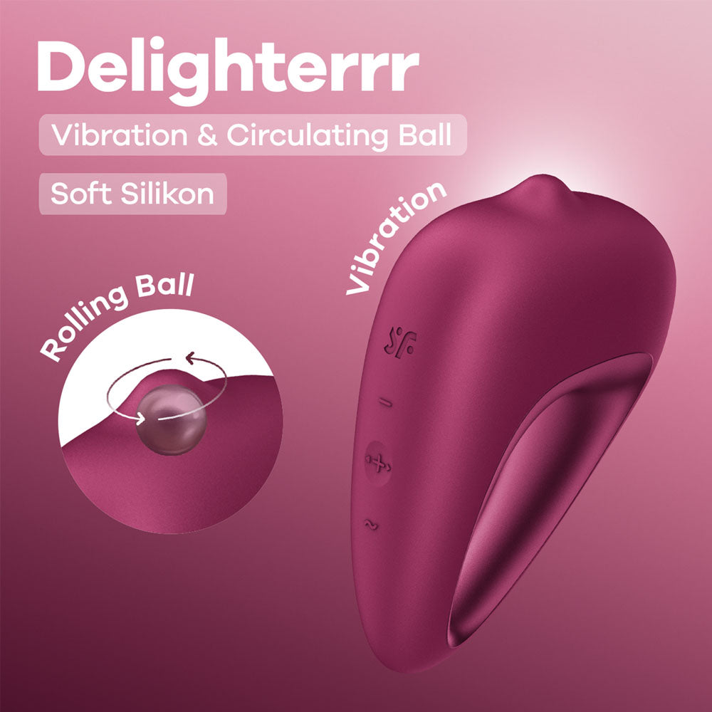 Satisfyer Delighter Berry USB C Rechargeable Rolling Stimulator