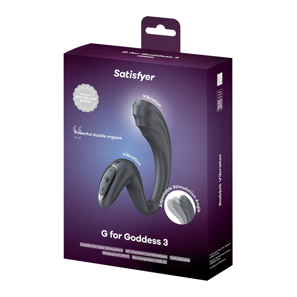 Satisfyer Goddess 3 Grey Vibrator With Clit Stim