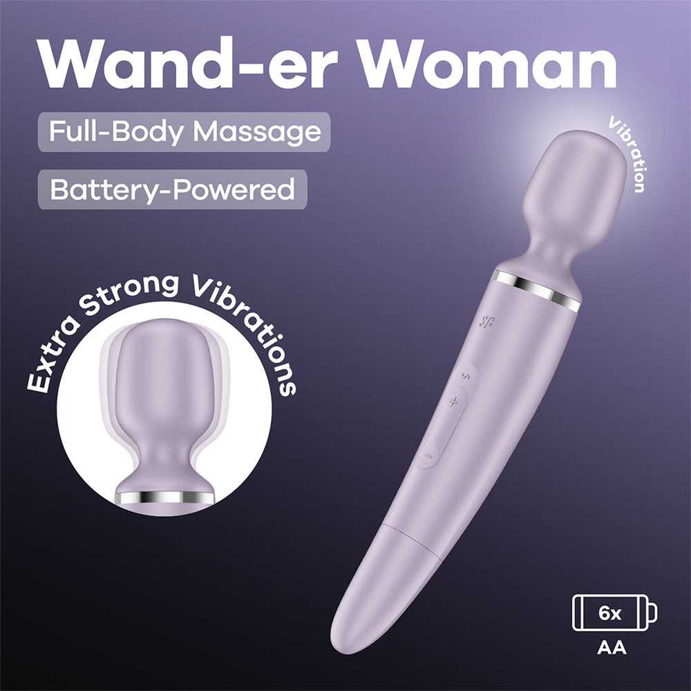 Satisfyer Wander Women Electric Body Massager Violet 34 Cm Wand