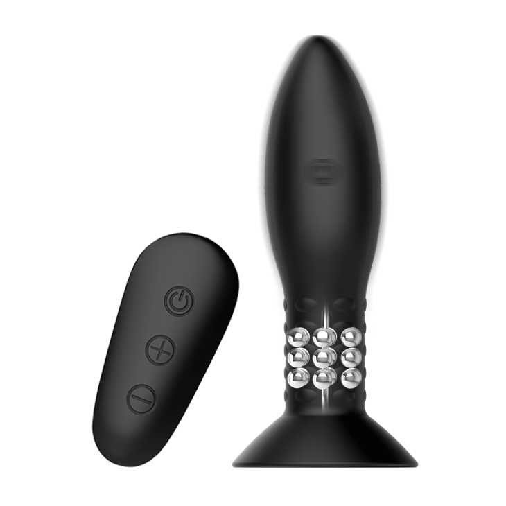 MR PLAY Rotation Beads Anal Plug - Beaded with Wireless Remote - ANAL TOYS