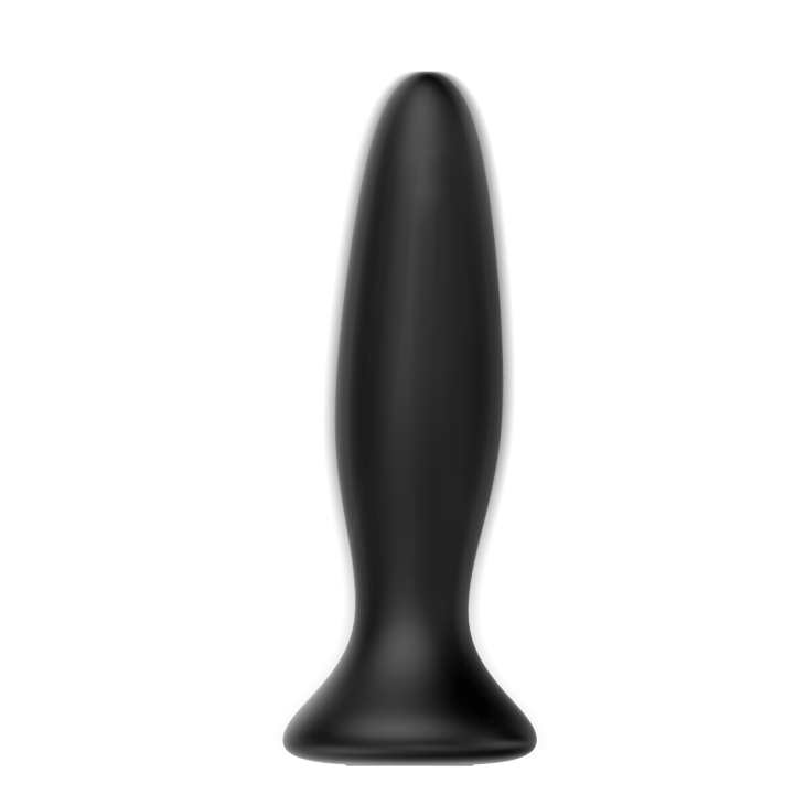 MR PLAY Vibrating Anal Plug - Black 12.8 cm - ANAL TOYS