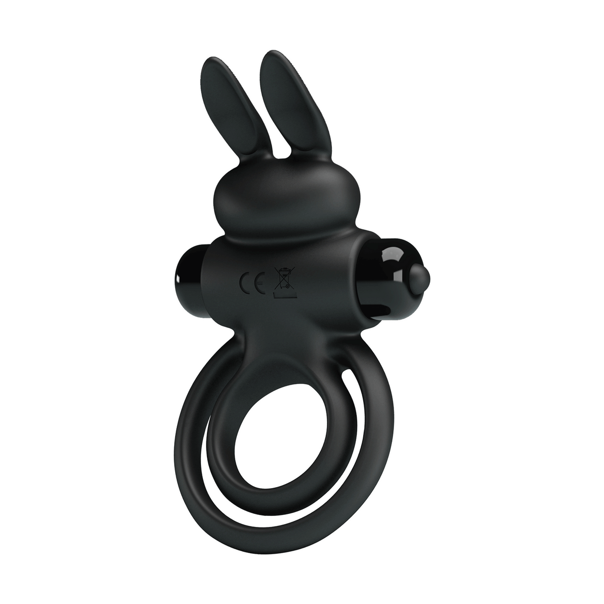 Party Up LAWRENCE Vibrating Cock Ring - Black - COCK RINGS