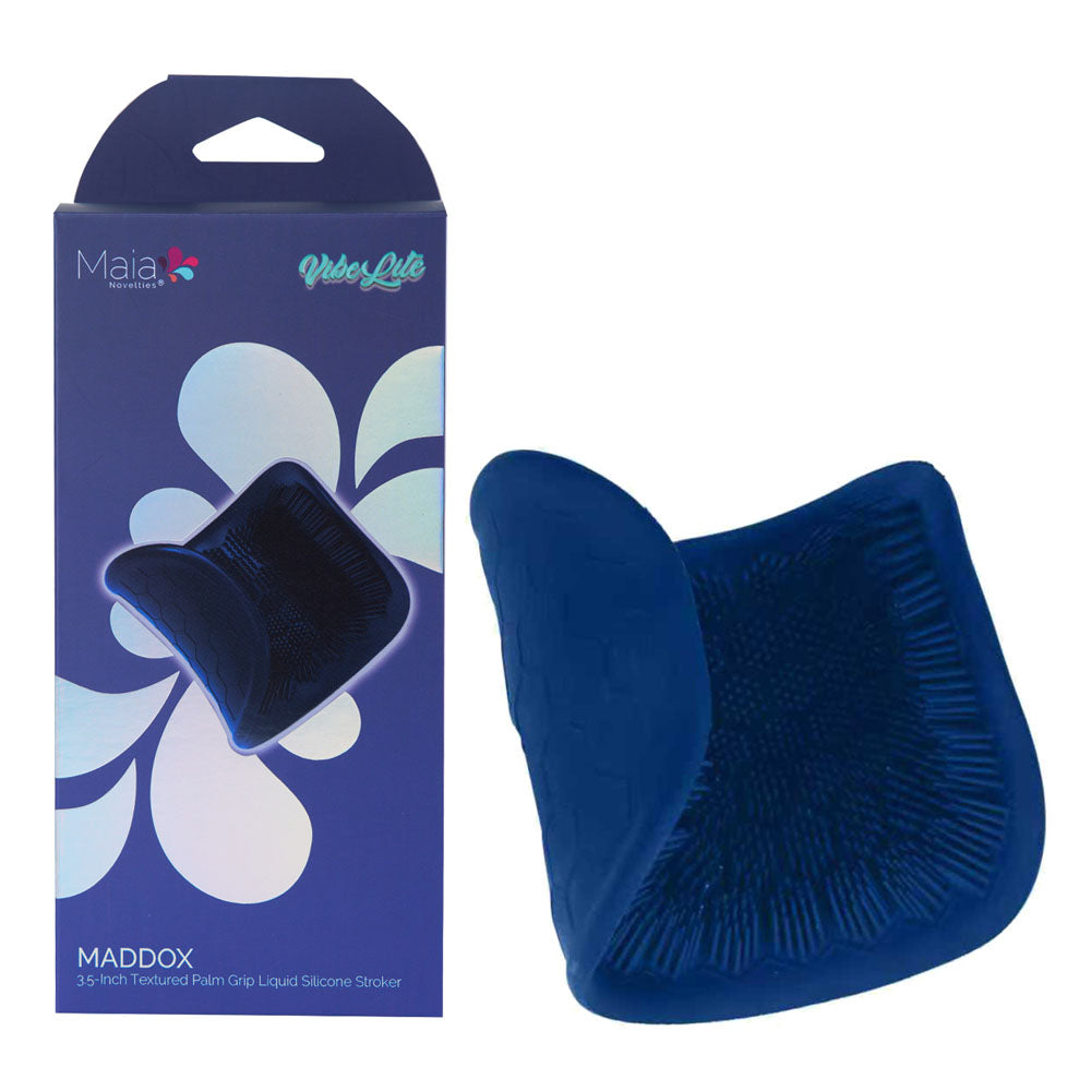 Maia Toys Maia Maddox Blue Textured Stroker Sleeve - Realistic Masturbator