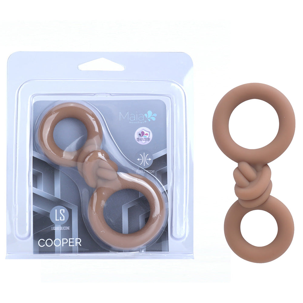 Maia Cooper Caramel Cock And Balls Rings Set For Male Pleasure Enhancement