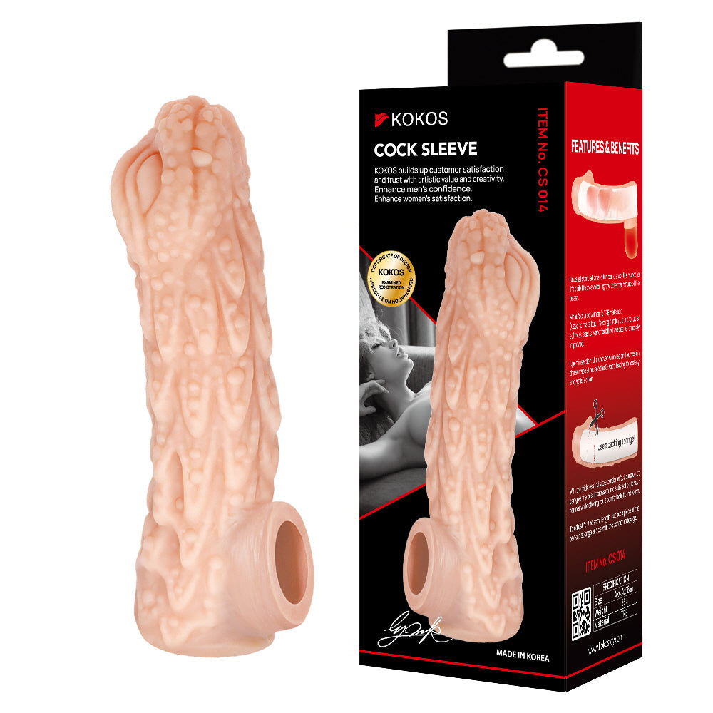 Kokos Large Cock Sleeve Premium Realistic Penis Extension Sleeve