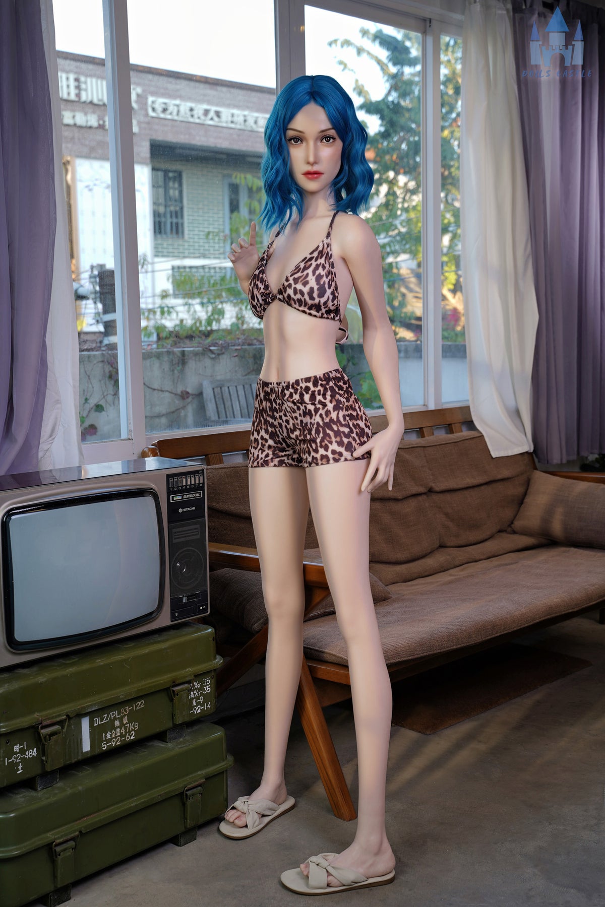 Luoyi Full Silicone Sex Doll 170cm A Cup Evo Skeleton