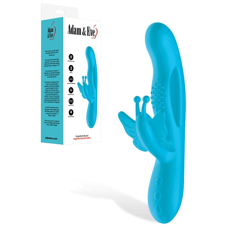 Adam And Eve Blue Butterfly Rechargeable Vibrator For Intimate Pleasure
