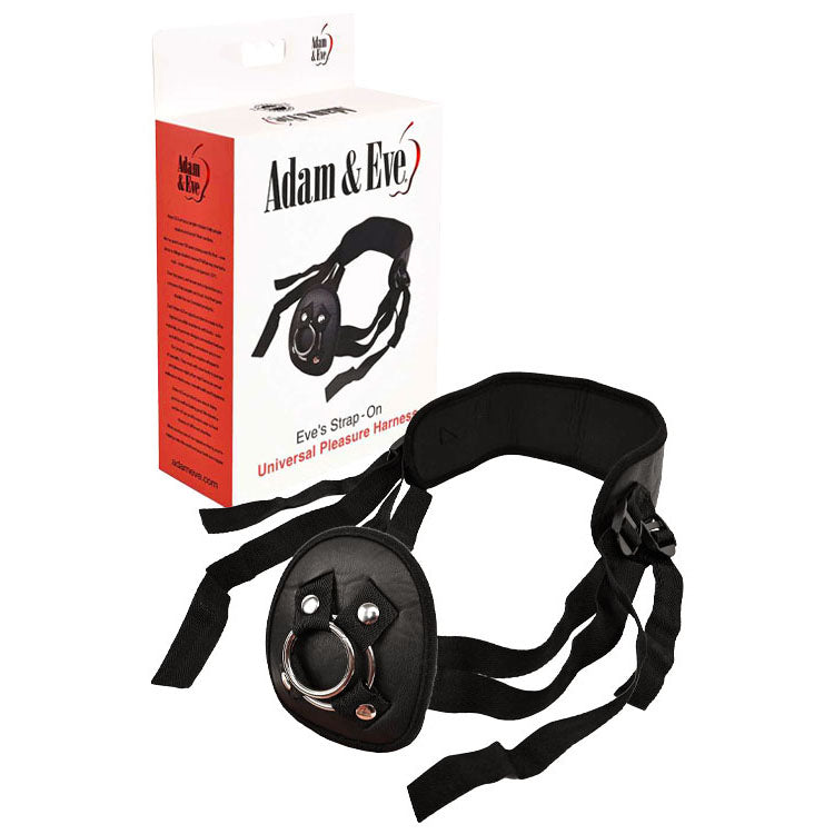 Adjustable Black Strap On Harness Adam And Eve No Probe Included