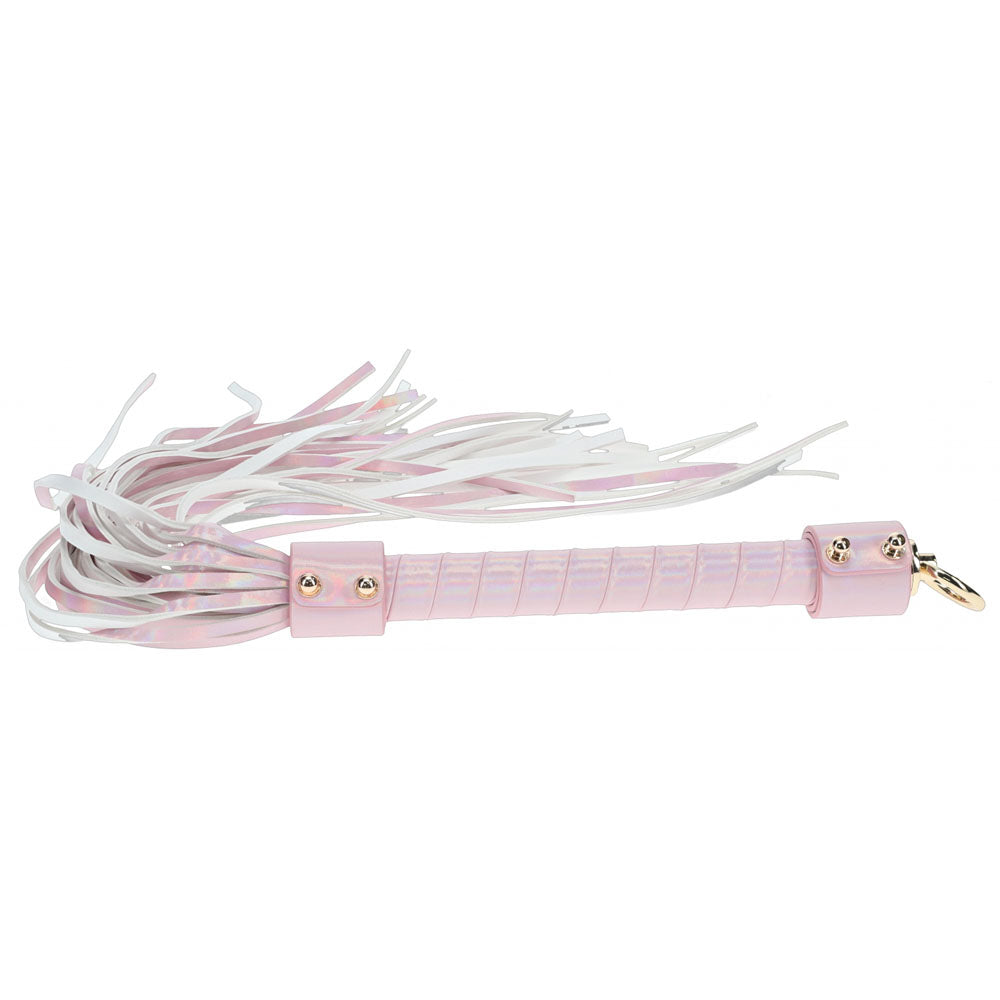 OUCH! Paris Collection Pink Bonded Leather Flogger Whip | Shots Toys