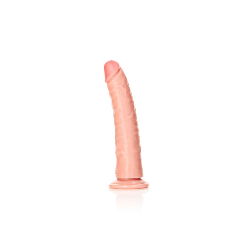 REALROCK Realistic Slim Dildo with Suction Cup - 18cm - Flesh 18 cm (7'') Dong - DONGS