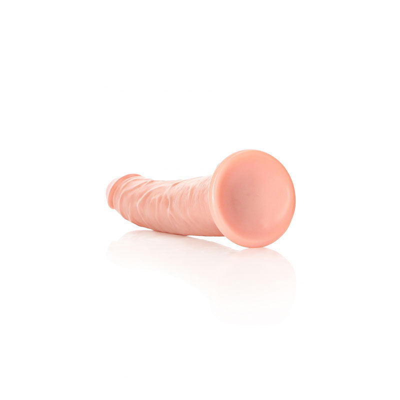 REALROCK Realistic Slim Dildo with Suction Cup - 18cm - Flesh 18 cm (7'') Dong - DONGS
