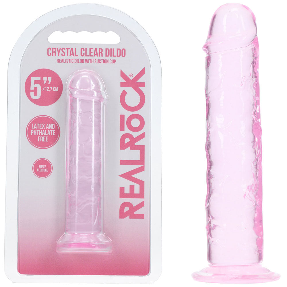 Realrock Realistic 5 Inch Pink Dildo 12 7 Cm Premium Adult Toy