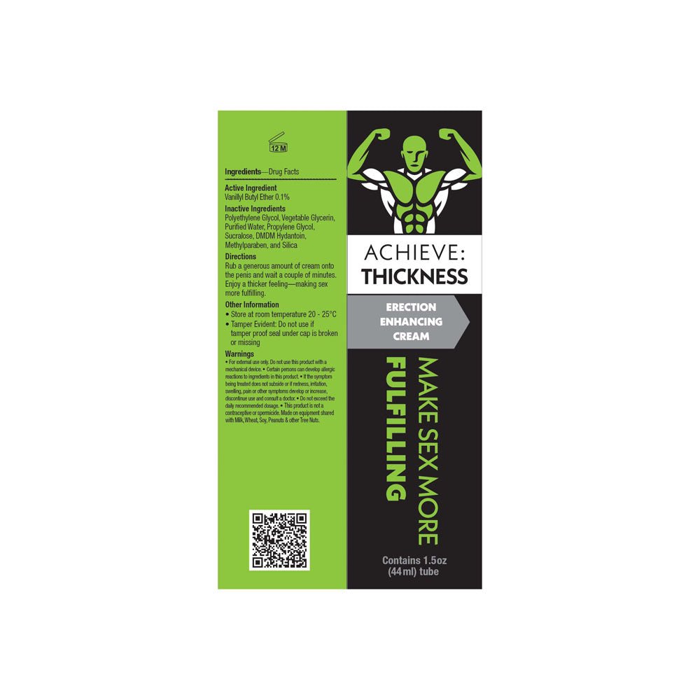 Achieve: Thickness - Erection Enhancing Cream for Men - ENHANCERS