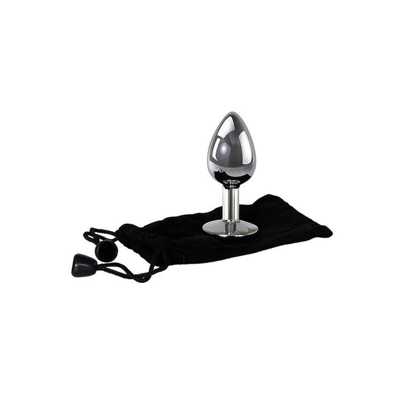 Adam & Eve Clear Gem Anal Plug - Medium - ANAL TOYS