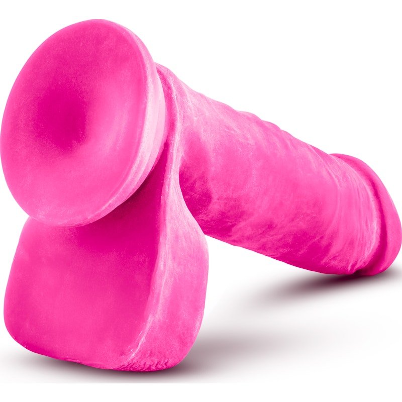 Au Naturel Bold Hero 8in Dildo Pink - Adult Toys