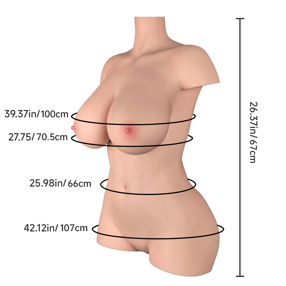 Aubrey Most Realistic BBW Silicone Sex Doll Torso - Sex Doll
