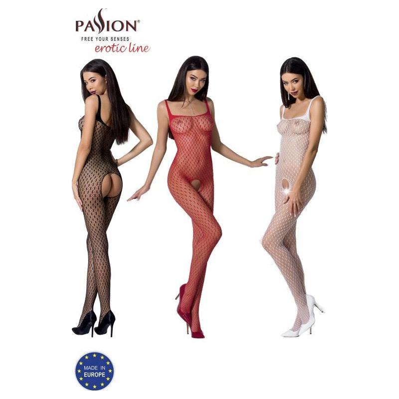 Bodystocking BS071 White - Lingerie