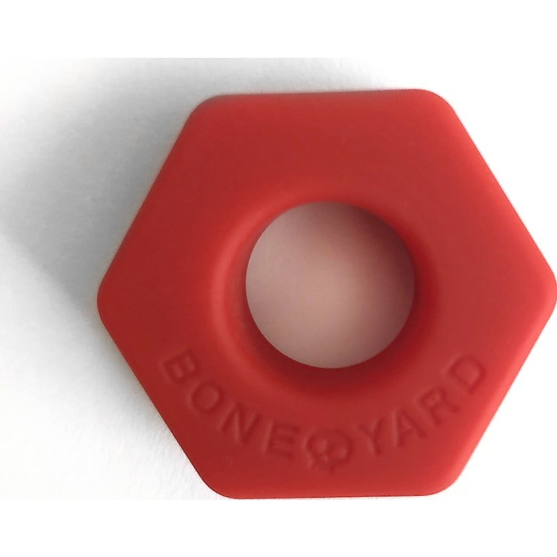 Boneyard Bust a Nut Cockring β Red Soft Silicone Nut - Shaped Ring - Adult Toys