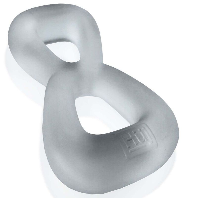 Boomerang Double Cockring Ball Stretcher Clear - Adult Toys