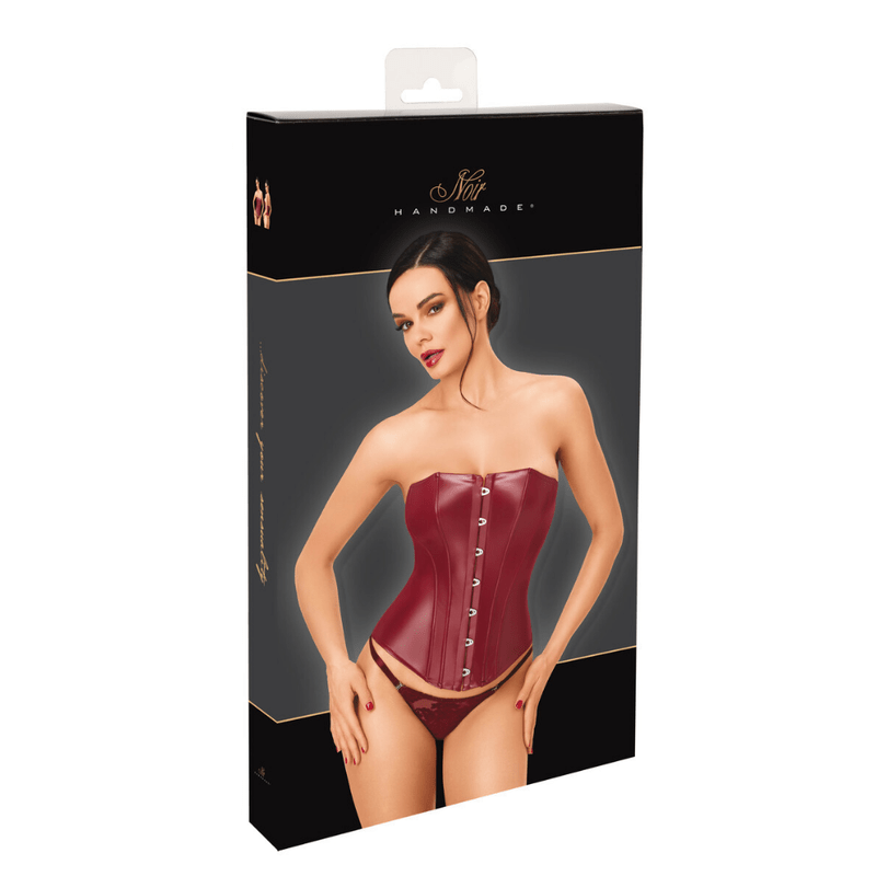 Bordeaux Affair Boned Corset Burgundy - Lingerie