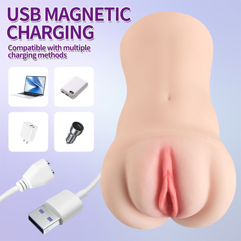 Brenna Dual Density 3 Speed 7 Mode Vibrating Realistic Masturbator - Adult Toys