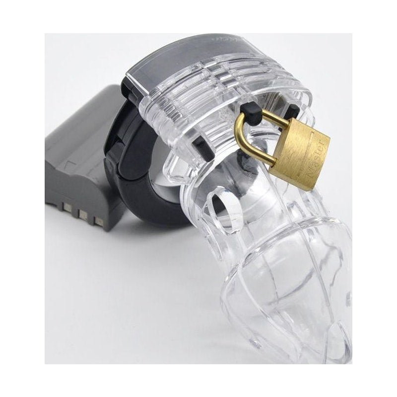 Brutus Alpha Chastity Cage Clear - Adult Toys