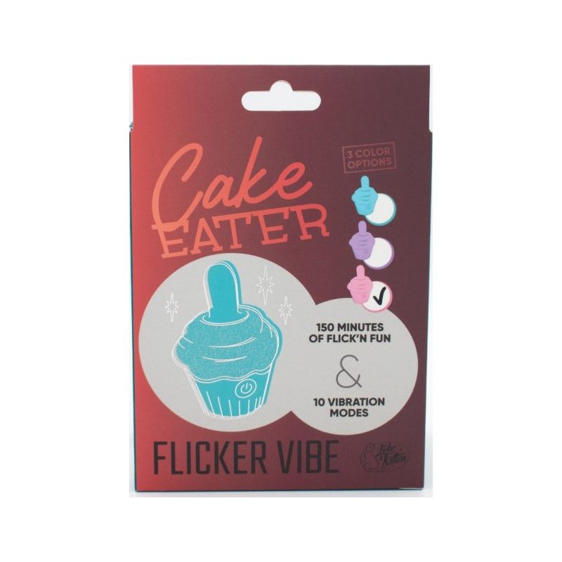 Cake Eater Clit Flicker Stimulator Pink - Adult Toys