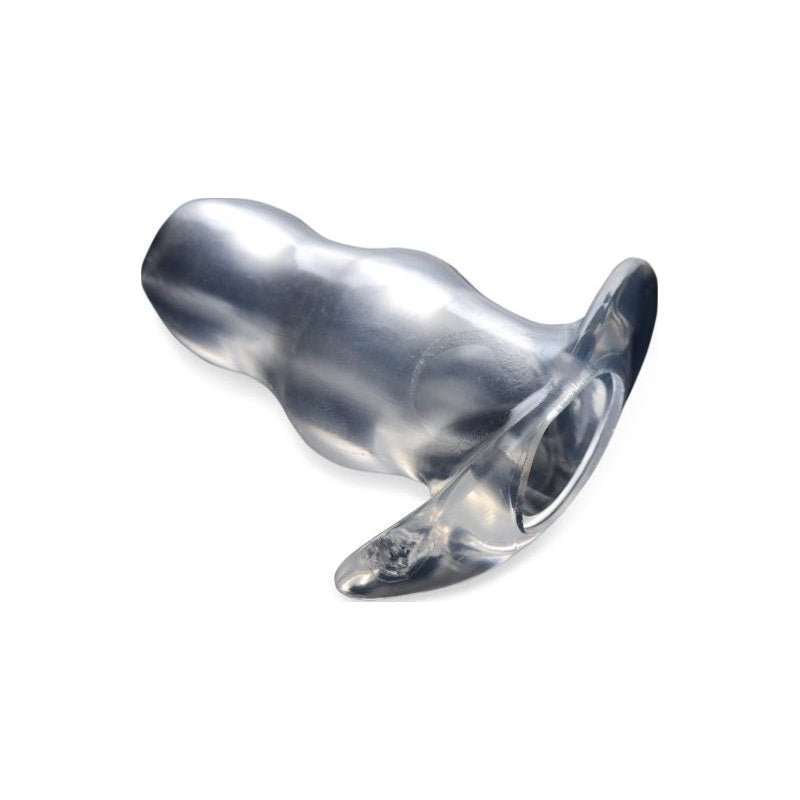 Clear View Hollow Anal Plug Medium - Adult Toys