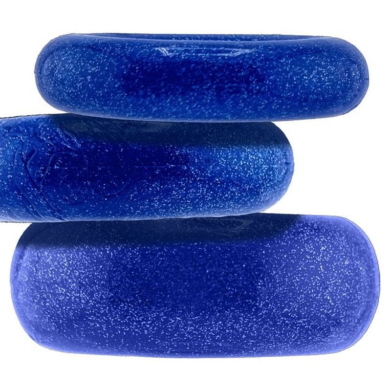 Blue Cockpack Trio: 3 Pc Cockring Set - Cock Rings