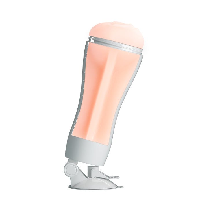 CRAZY BULL FLORA Vibrating Stroker - Flesh Squeezeable Vagina - MASTURBATORS