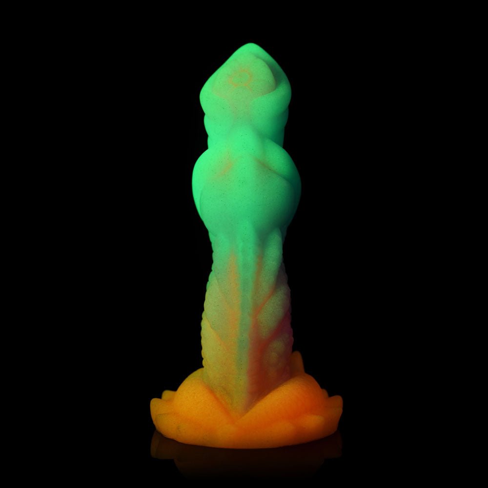 Creature Cocks Aqua - Cock - Glow in Dark Multi - Coloured 19.3 cm Fantasy Dildo - DONGS