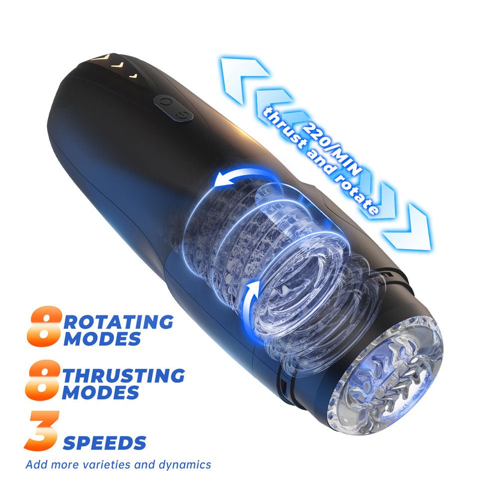 CyberSkin The Galaxy Voy - Thrusting & Rotating Auto Masturbator with Heater - MASTURBATORS