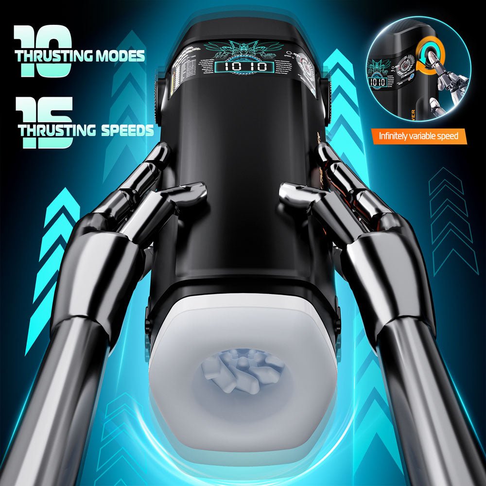CyberSkin The Titan - Thrusting & Vibrating Auto Masturbator with Heater - MASTURBATORS