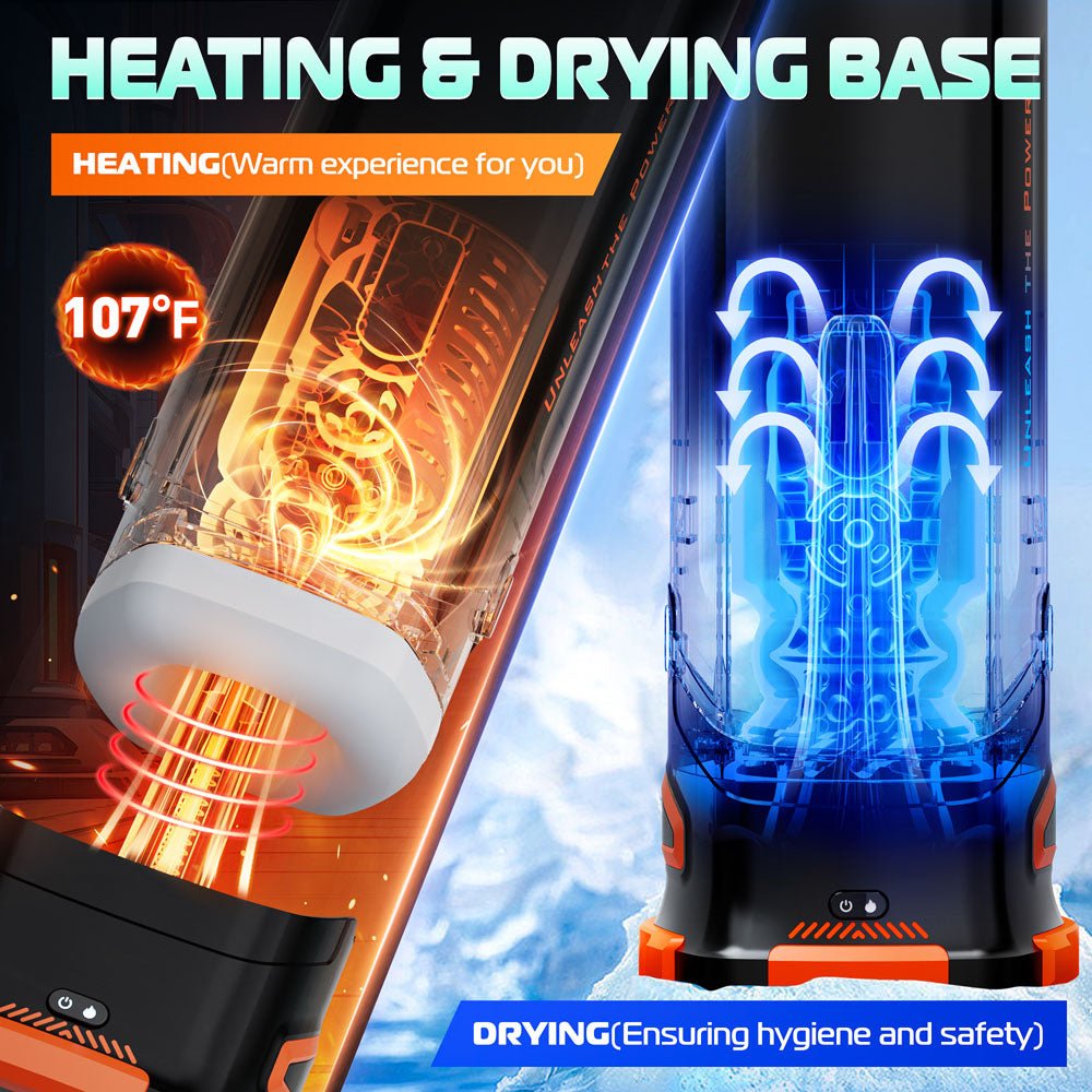 CyberSkin The Titan - Thrusting & Vibrating Auto Masturbator with Heater - MASTURBATORS