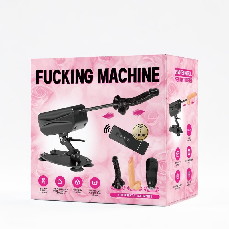 Deluxe Sex Machine with Remote Control and Accessories - Adult Toys