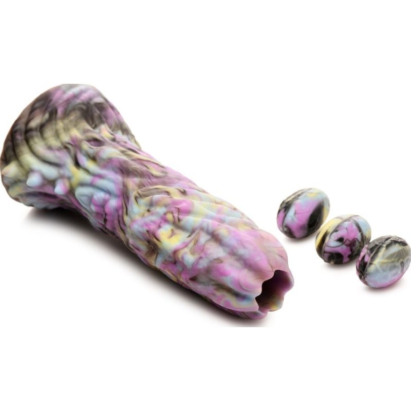 Dragon Spawn Dragon Ovipositor Silicone Dildo with Eggs - Adult Toys