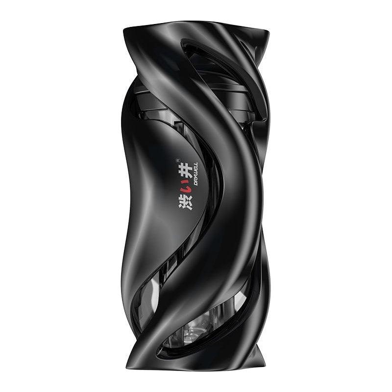 Drywell Hurricane Male Masturbator – Spiral Silicone Sleeve, Black - Adult Toys