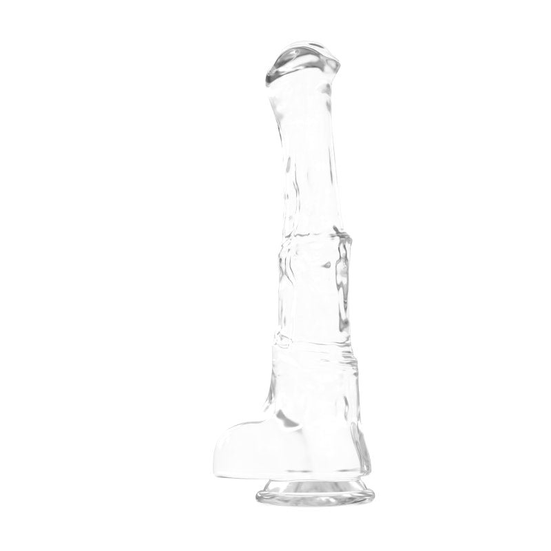 Duke Horse Dong w Balls Clear XXXL - Adult Toys