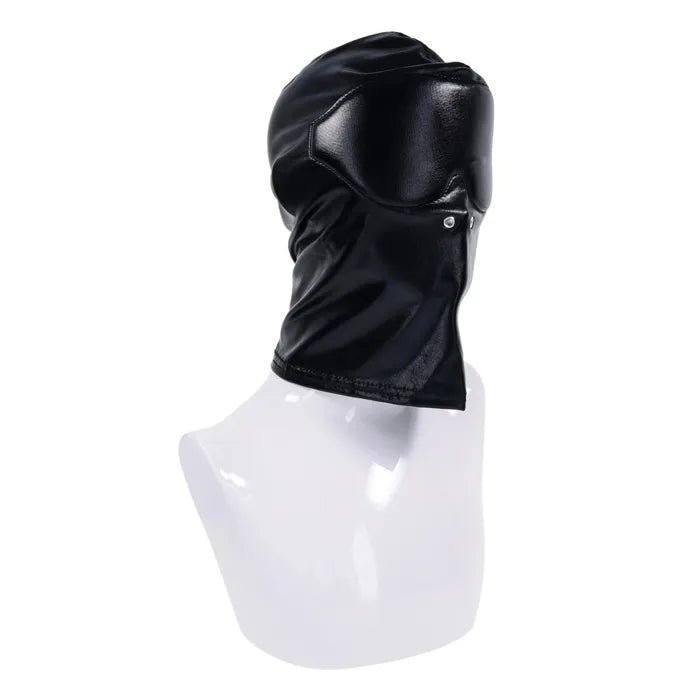Edge Blackout Hood Mask Black Full Face Hood - BONDAGE - TOYS