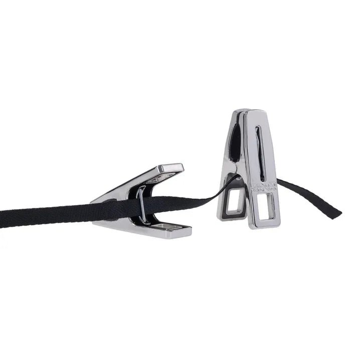 EDGE Body Zipper Clothespins Chrome Finish Set Of 16 - BONDAGE - TOYS