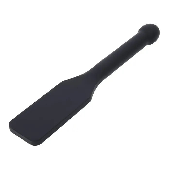 Edge Cunt Silicone Paddle Black With Insertable Handle - BONDAGE - TOYS